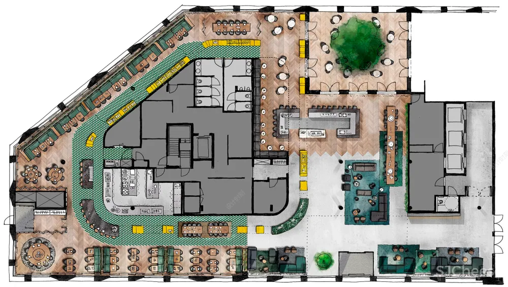 咖啡甜品店网红店平面方案合集丨260张图片丨61.5M