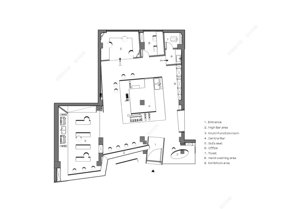 咖啡甜品店网红店平面方案合集丨260张图片丨61.5M