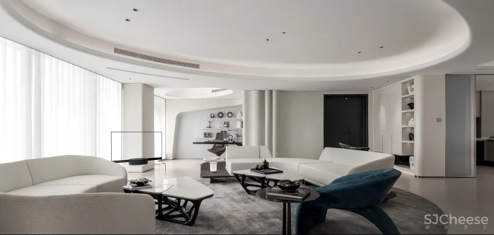 天投X锐度设计 | 天投·独角兽岛样板间:湖域艺术,岛向未来