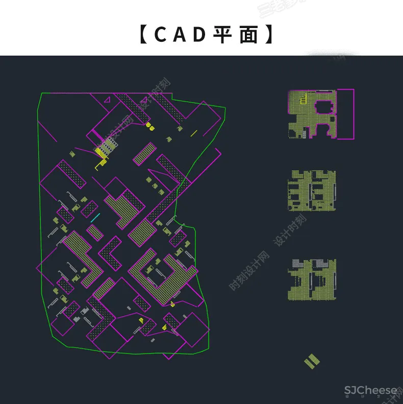 全套设计PSD展板模板可编辑源文件合集-素材建筑景观室内环艺民宿展馆竞赛小清新丨PSD+SU模型+CAD平面丨6.9G