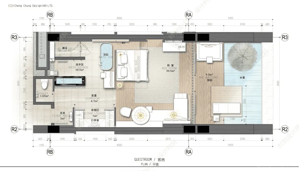 酒店设计必备平面布置方案合集来了！大堂餐吧、标准客房、总统套房平面布置图合集丨300张丨665M