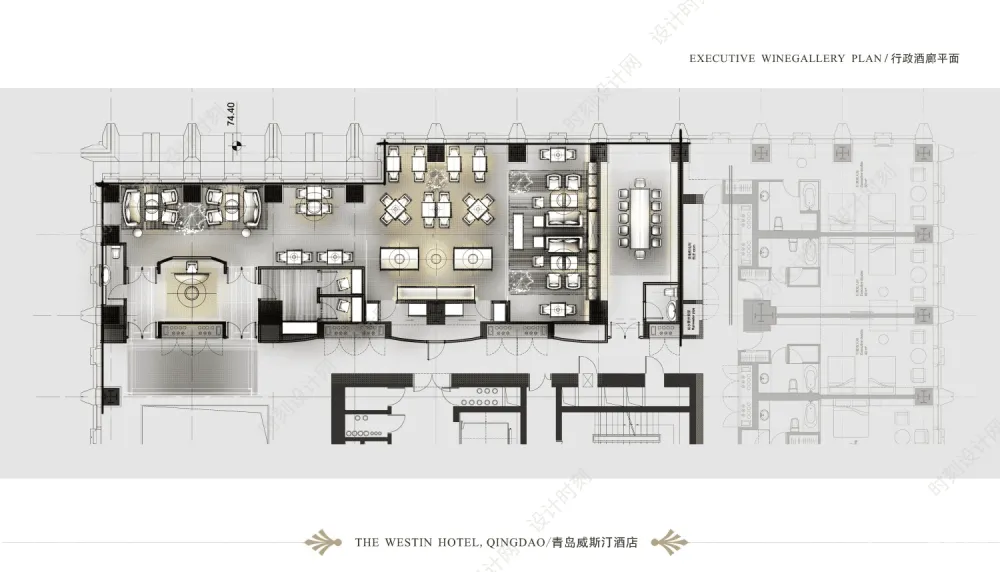 酒店设计必备平面布置方案合集来了！大堂餐吧、标准客房、总统套房平面布置图合集丨300张丨665M