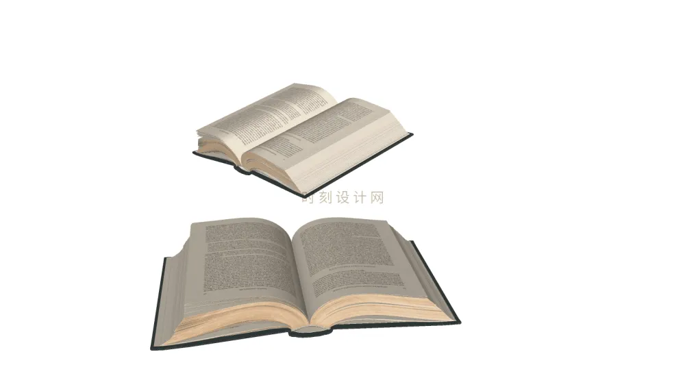 书籍书本摆件书墙SU模型组合丨报刊书本图书画册图册书房书柜书架现代中式摆件花瓶摆件装饰品组合丨23套丨2.1G