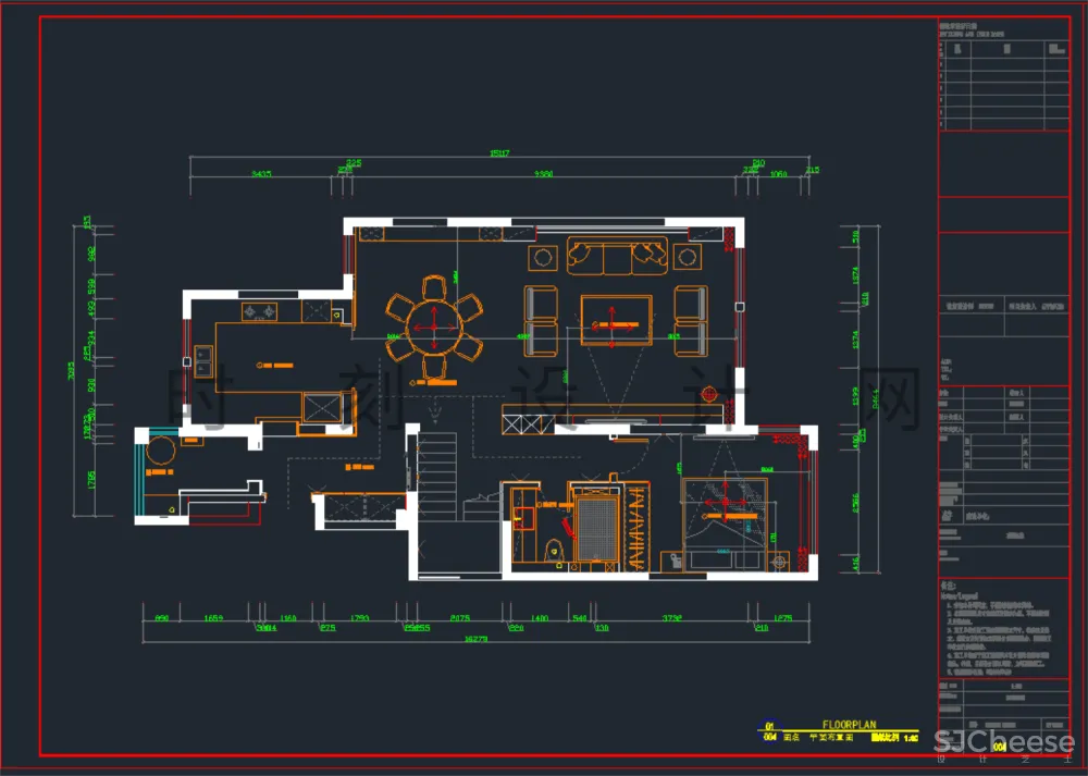 从设计到落地！全流程全案设计施工交付系统，需求表+合同+物料表+效果图+施工图！