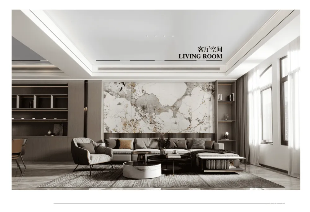 从设计到落地！全流程全案设计施工交付系统，需求表+合同+物料表+效果图+施工图！