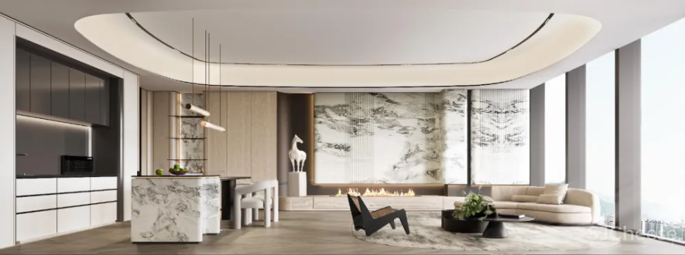 零次方设计 | 云端大平层 演绎低奢都会生活