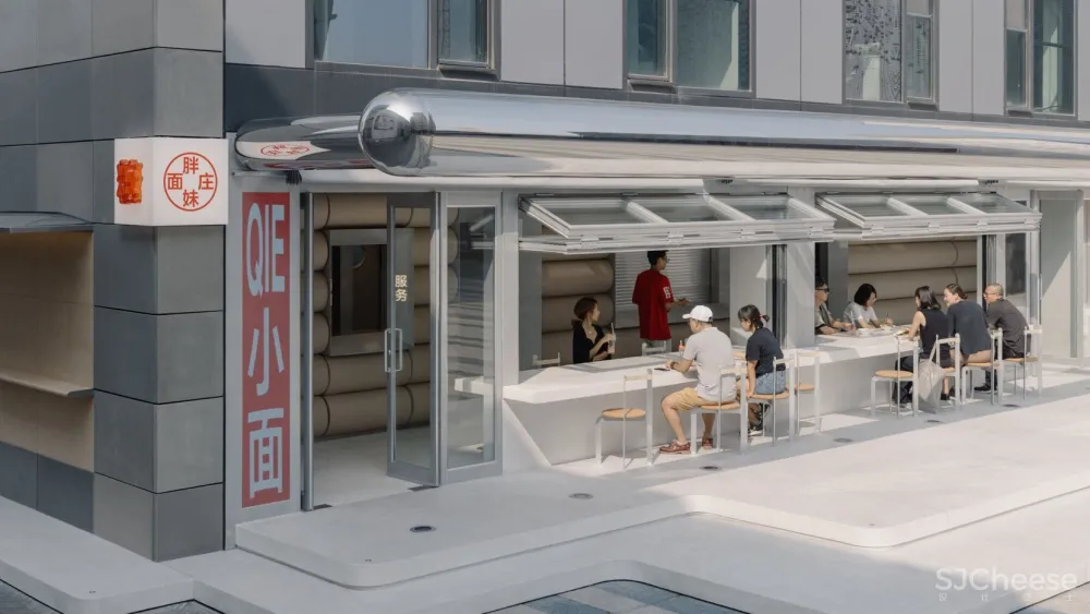 胖妹面庄,波普艺术的灵感触动极简主义面馆