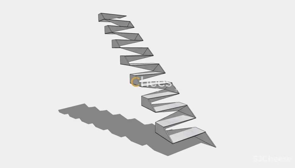楼梯合集182个SU模型造型简约欧式现代楼梯旋转装修别墅楼梯丨SKP格式丨288M