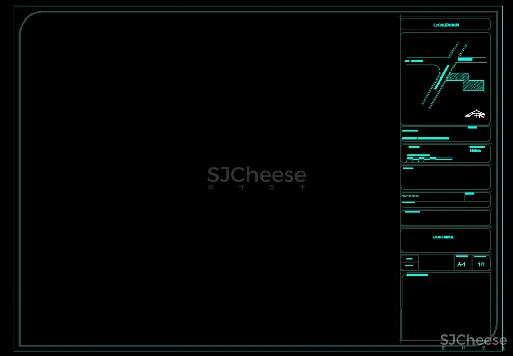 家装工装设计CAD图框，国外创意CAD图框42套丨DWG丨2.86M