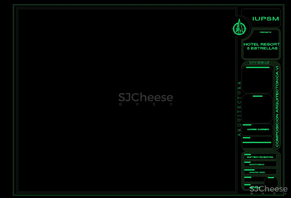 家装工装设计CAD图框，国外创意CAD图框42套丨DWG丨2.86M