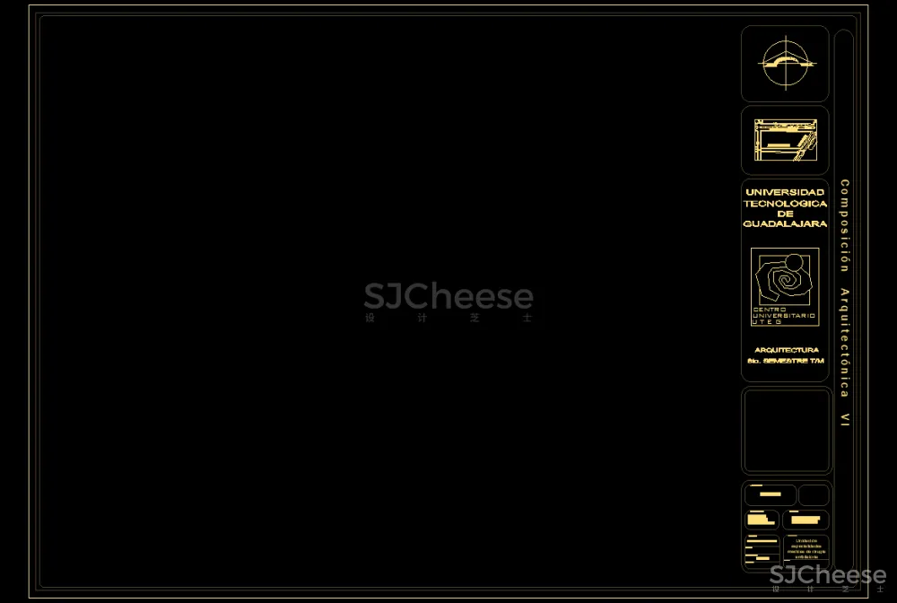 家装工装设计CAD图框，国外创意CAD图框42套丨DWG丨2.86M