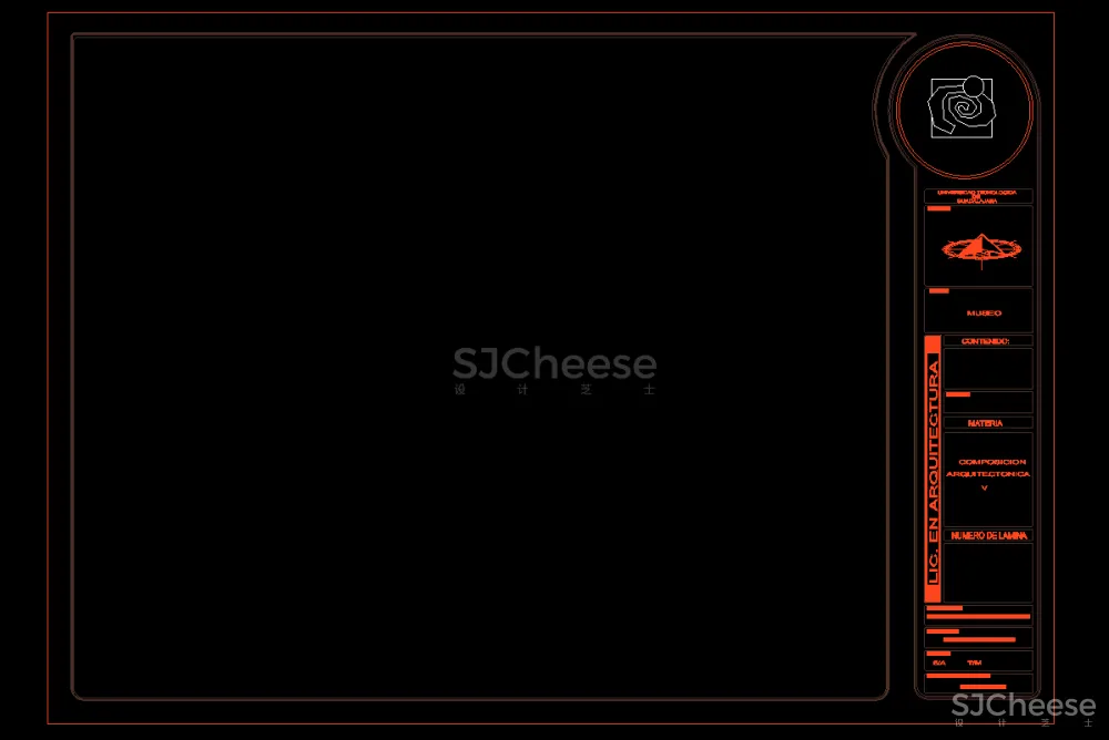家装工装设计CAD图框，国外创意CAD图框42套丨DWG丨2.86M