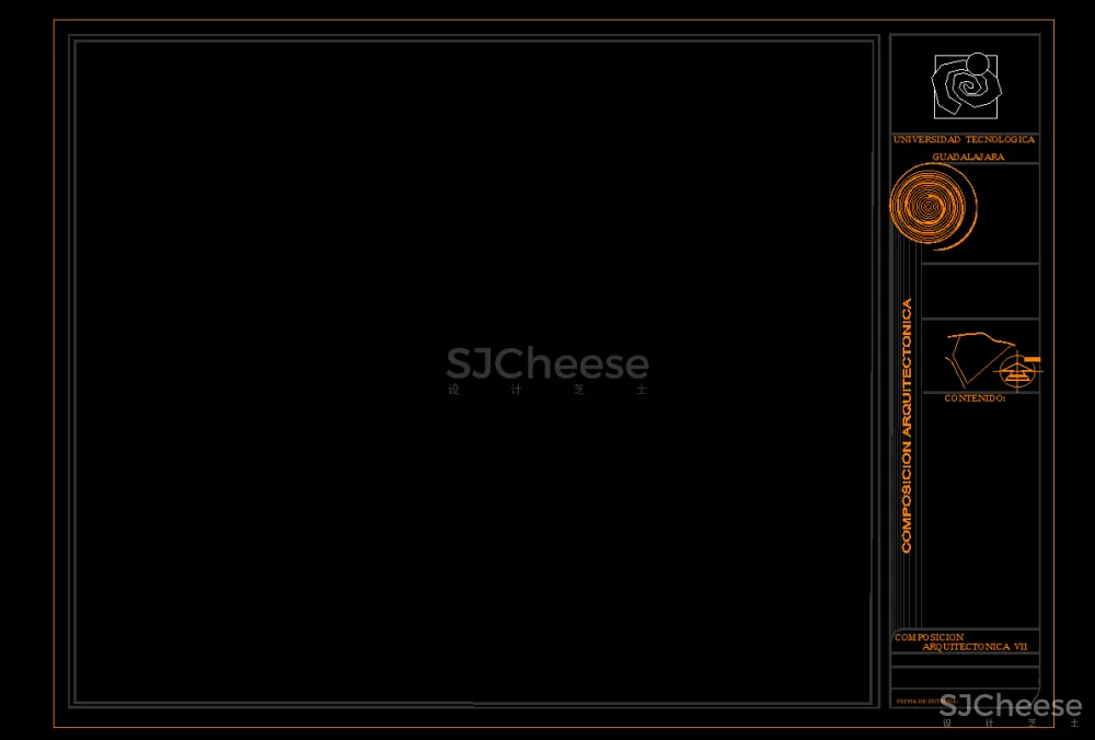 家装工装设计CAD图框，国外创意CAD图框42套丨DWG丨2.86M