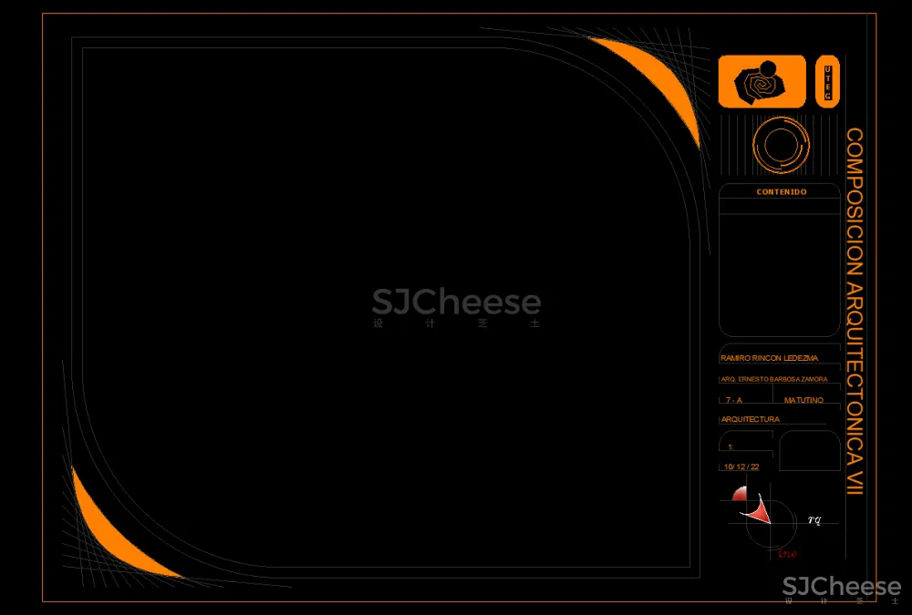 家装工装设计CAD图框，国外创意CAD图框42套丨DWG丨2.86M