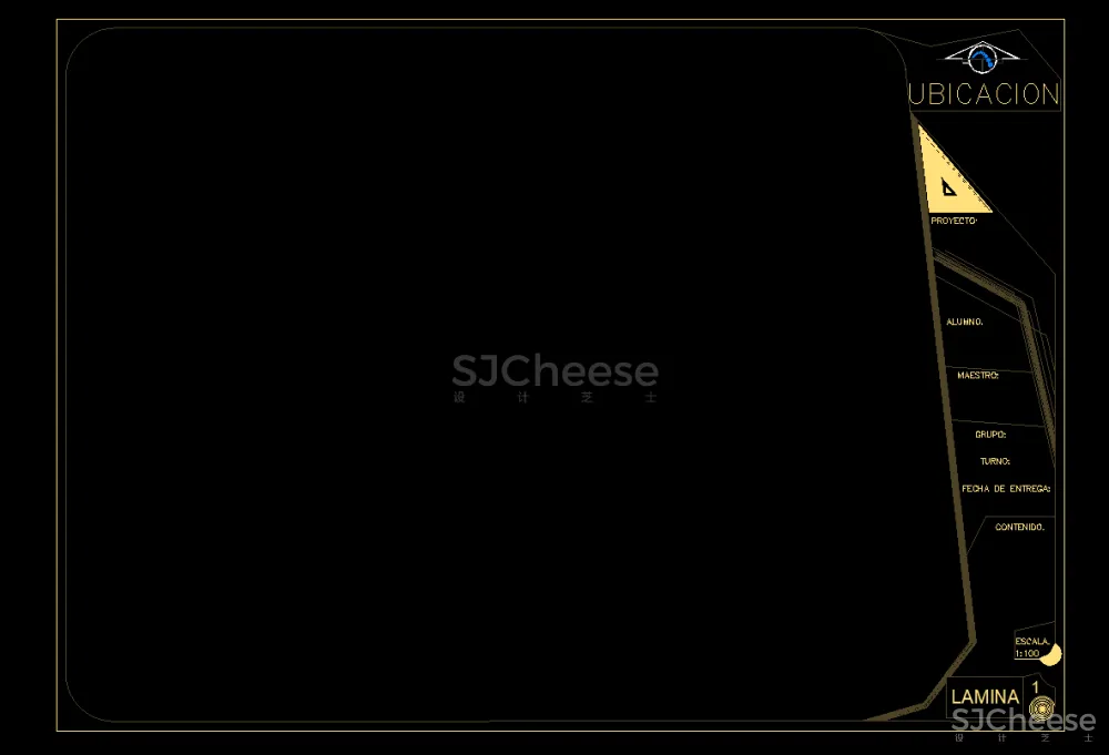 家装工装设计CAD图框，国外创意CAD图框42套丨DWG丨2.86M