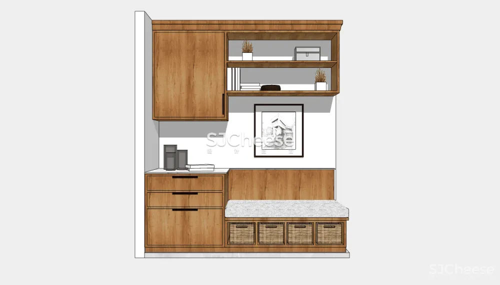 鞋柜玄关柜装饰柜SU模型合集草图大师丨SKP格式丨45个丨849M