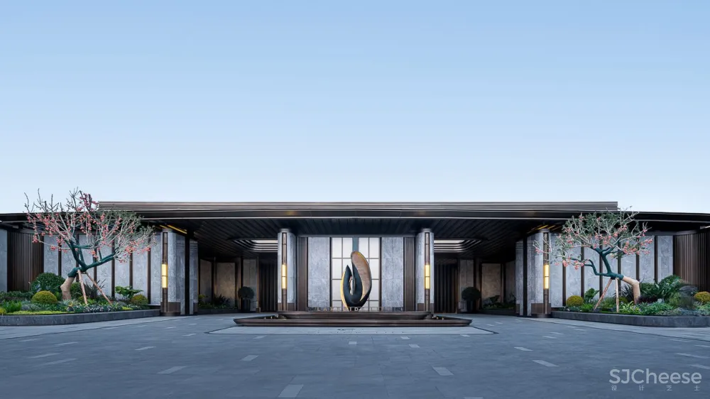 越秀X锐度 | 越秀·湖与白营销中心：湖居生活的留白