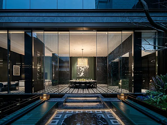 越秀X锐度 | 越秀·湖与白营销中心:湖居生活的留白