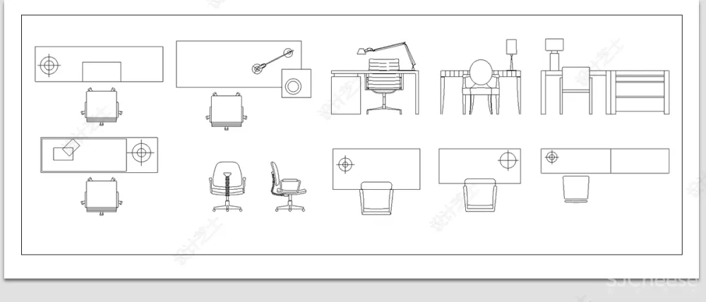 室内设计CAD动态图库家具家电厨卫门窗平立面合集